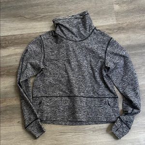 Lululemon crop turtle neck long sleeve with pocket